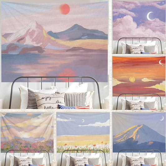 Stunning Oil Painting Scenery Tapestry