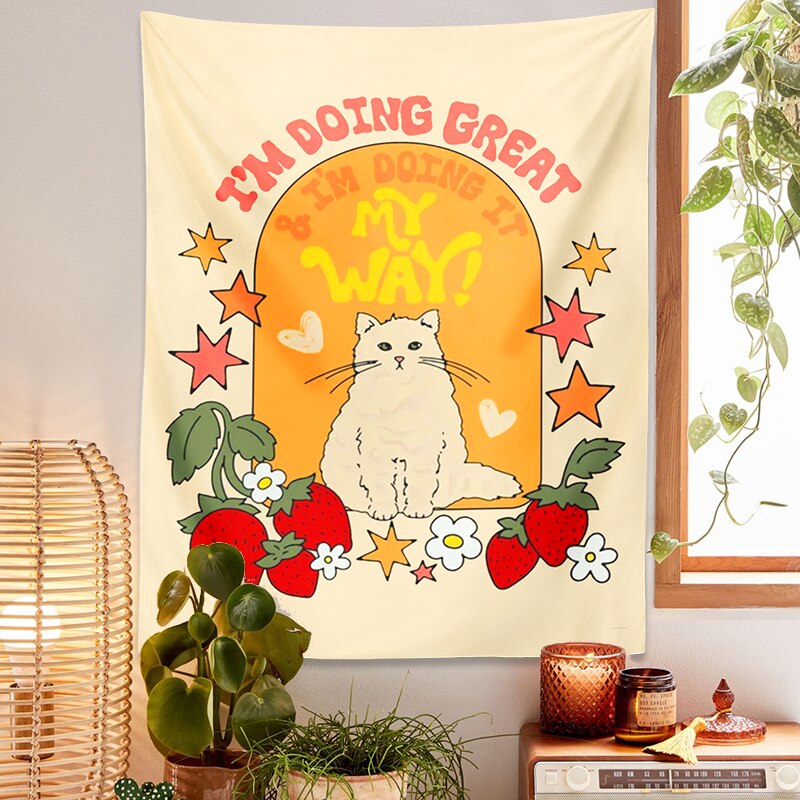 Cute Cat Tapestry