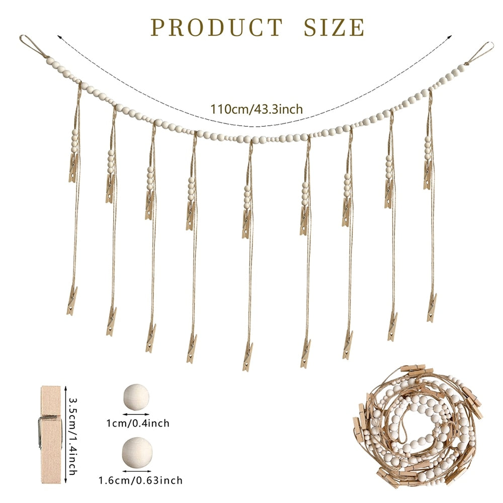 Boho Wall Photo Display