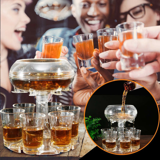 6 Shot Acrylic Beer Dispenser Holder