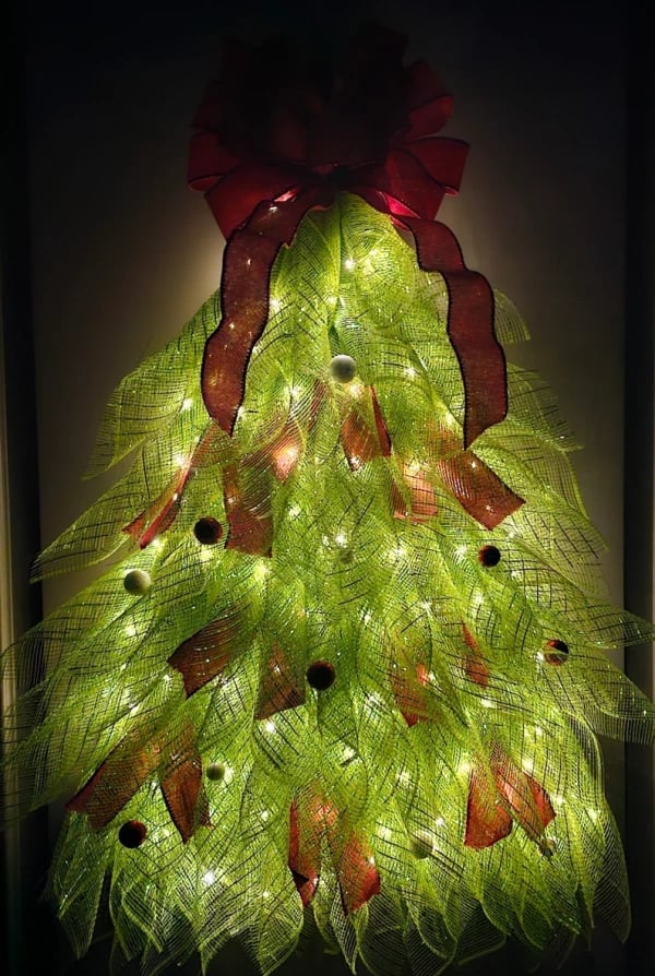 🔥Hot Sale 40% OFF-🎄Handmade Christmas Tree Wreath for Front Door