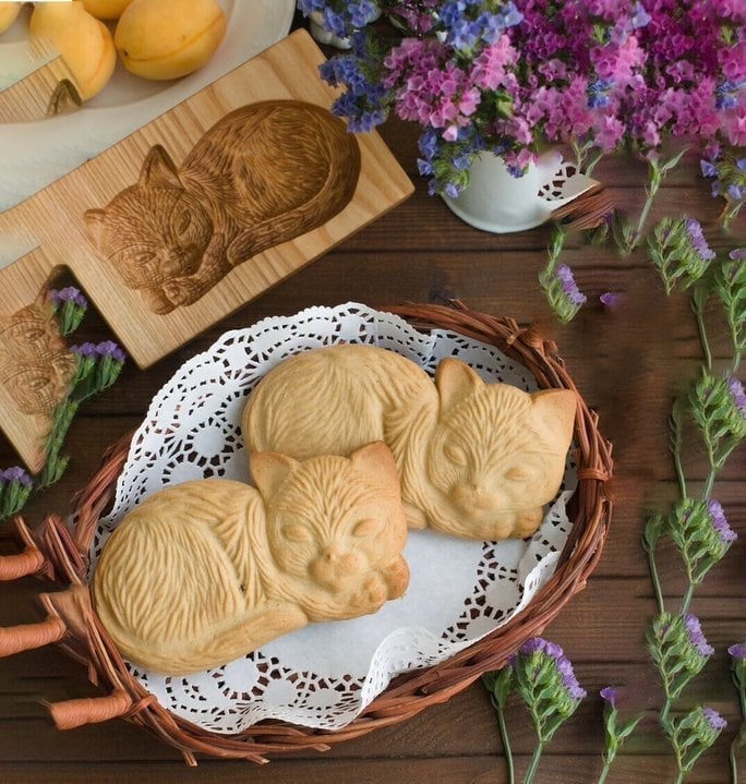 Wood Grain Cookie Knife - Cookie Embossing Mould