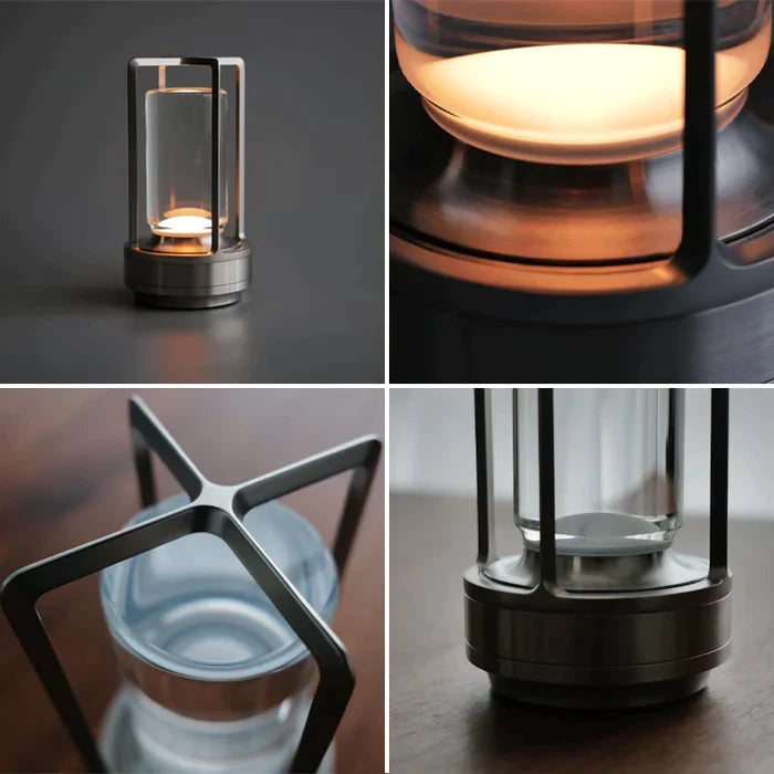 Desktop metal night light decoration Crystal Lantern