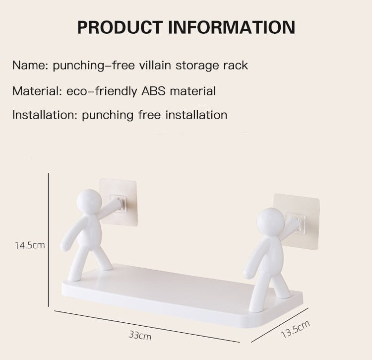 The kitchen toilet receive shelf