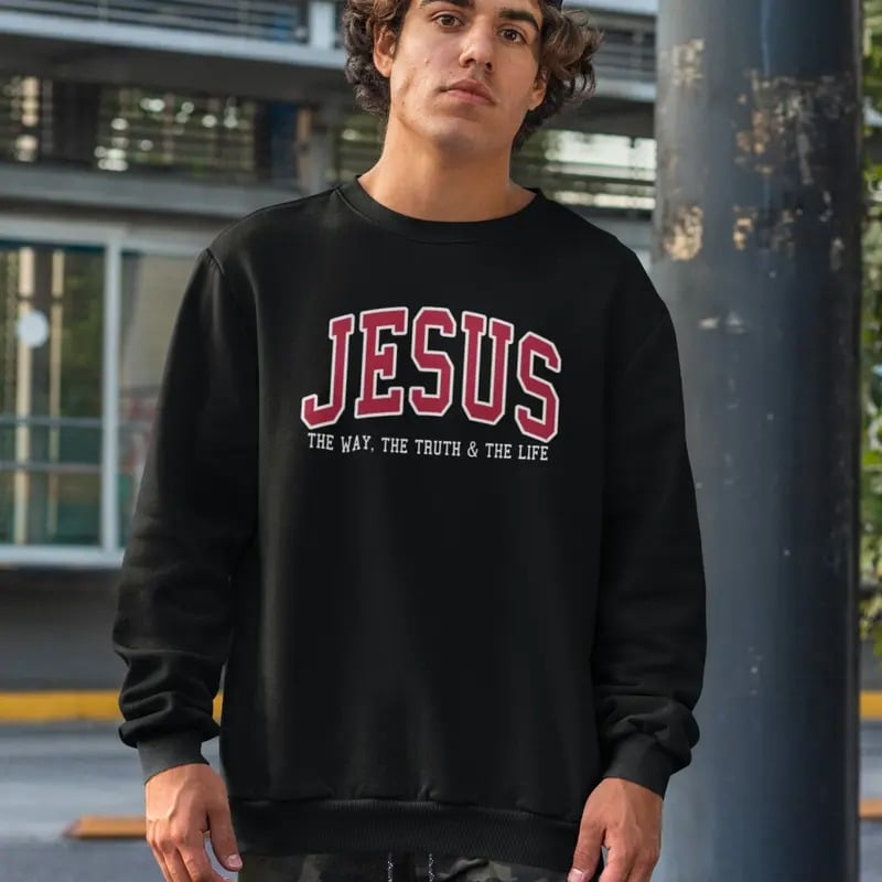 Christian Jesus Faith Crew-Neck Sweatshirt