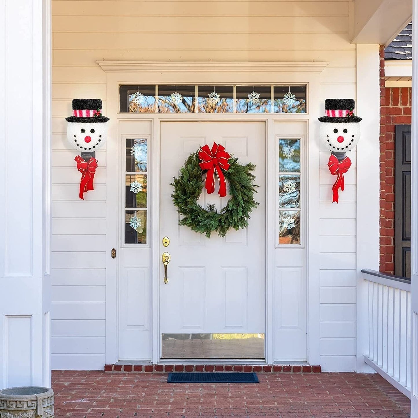 Snowman Porch Light Covers（Two Lampshades）