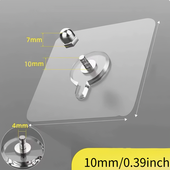 🏆 75K+ SOLD! 🥇49.9% OFF This Week - Adhesive Frame Hooks Wall Mount Self-Adhesive Hooks