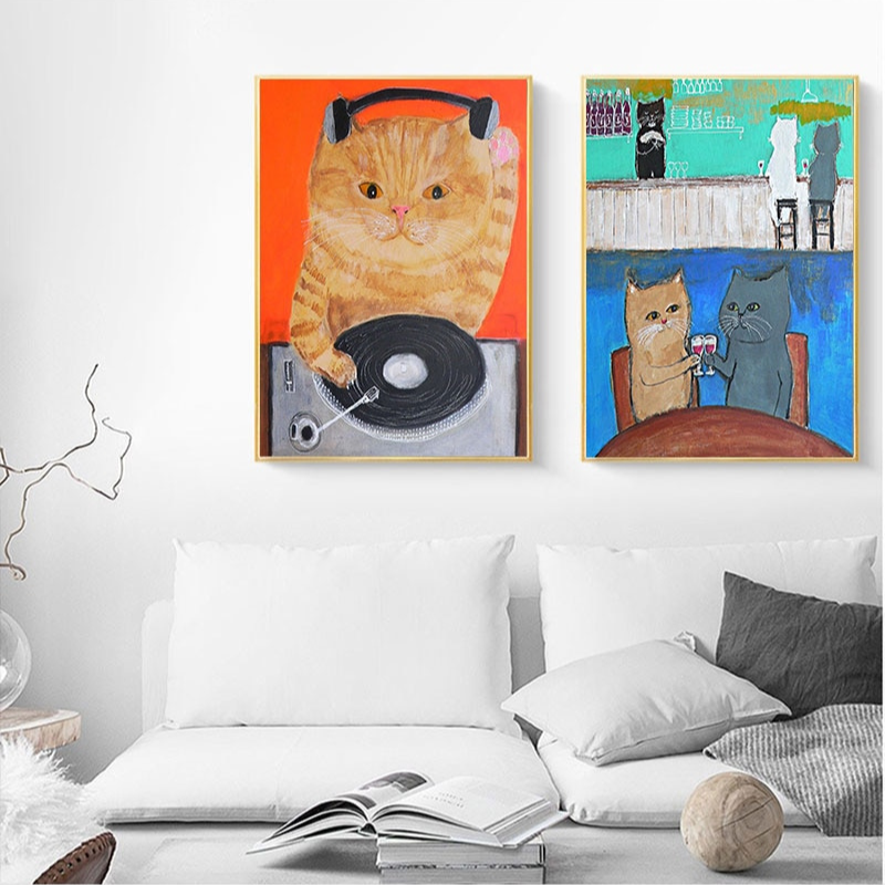 Cats Doing Things - Cat Artwork