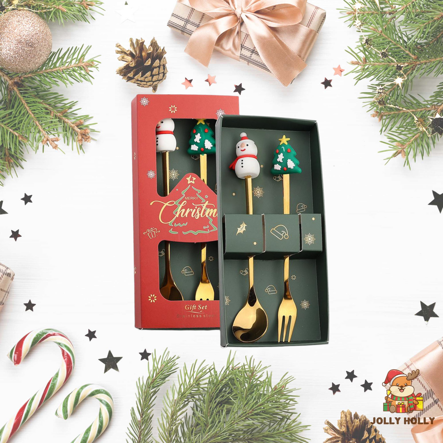 🎄Christmas Promotion 🔥 Christmas Cutlery Set🍴🥄