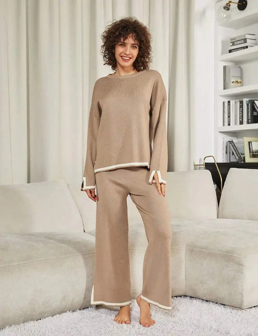 Classy Elastic Knit Lounge Set (Buy 2 Free Shipping)