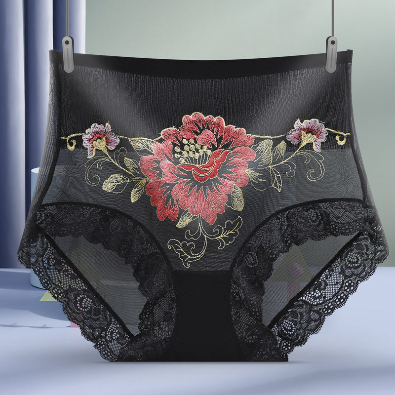 🔥Pay 1 Get 5(5packs)🔥High Waist Premium Lace Embroidered Panties