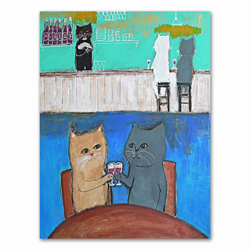 Cats Doing Things - Cat Artwork