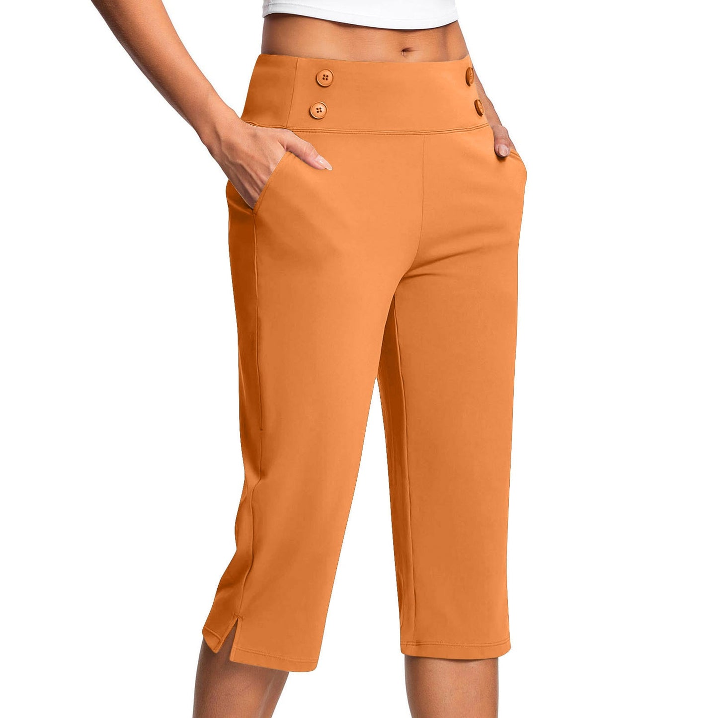 🔊Best-Selling Women's High-Waisted Stretch Capri Pants for Summer