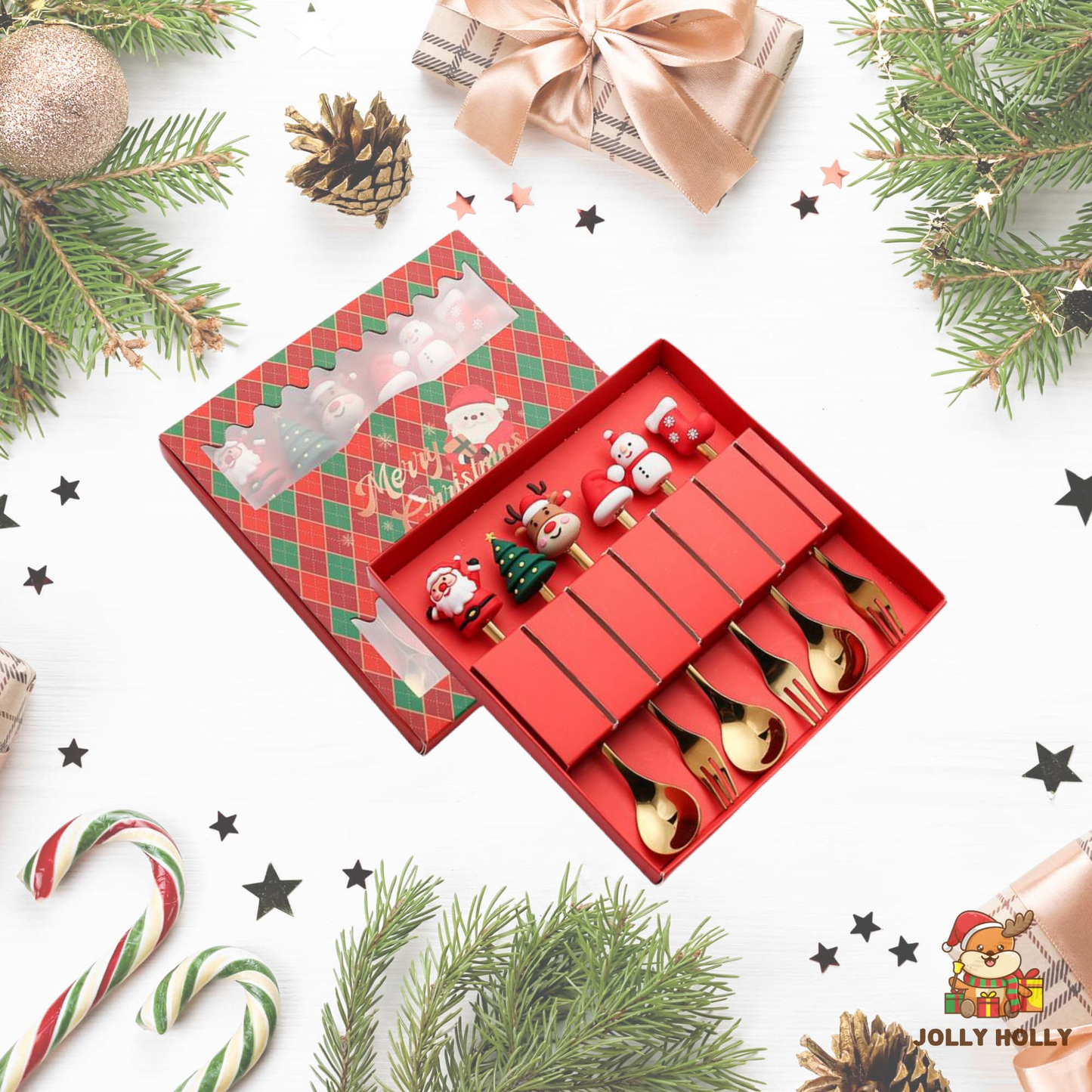 🎄Christmas Promotion 🔥 Christmas Cutlery Set🍴🥄