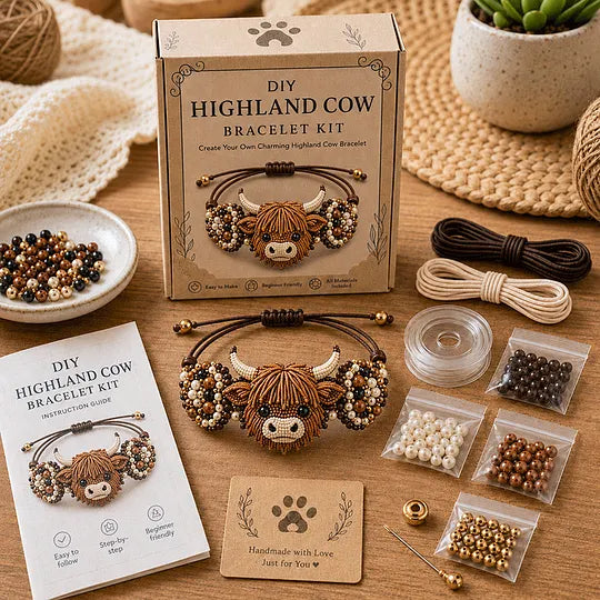 🐰🐙 DIY Animal-Themed Beaded Bracelet Making Kit – A Creative DIY Set for Beginners