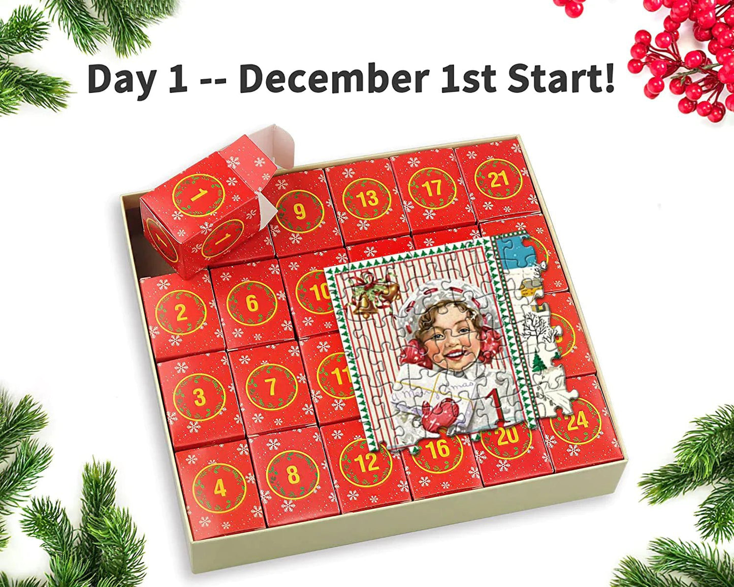 🎄Christmas Advent Calendar Jigsaw Puzzle 1000pcs🧩🎁(Buy 2 Free Shipping)