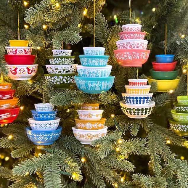 [🎅Xmas Sale 49% OFF]🎄Vintage Stack Bowl Christmas Ornament