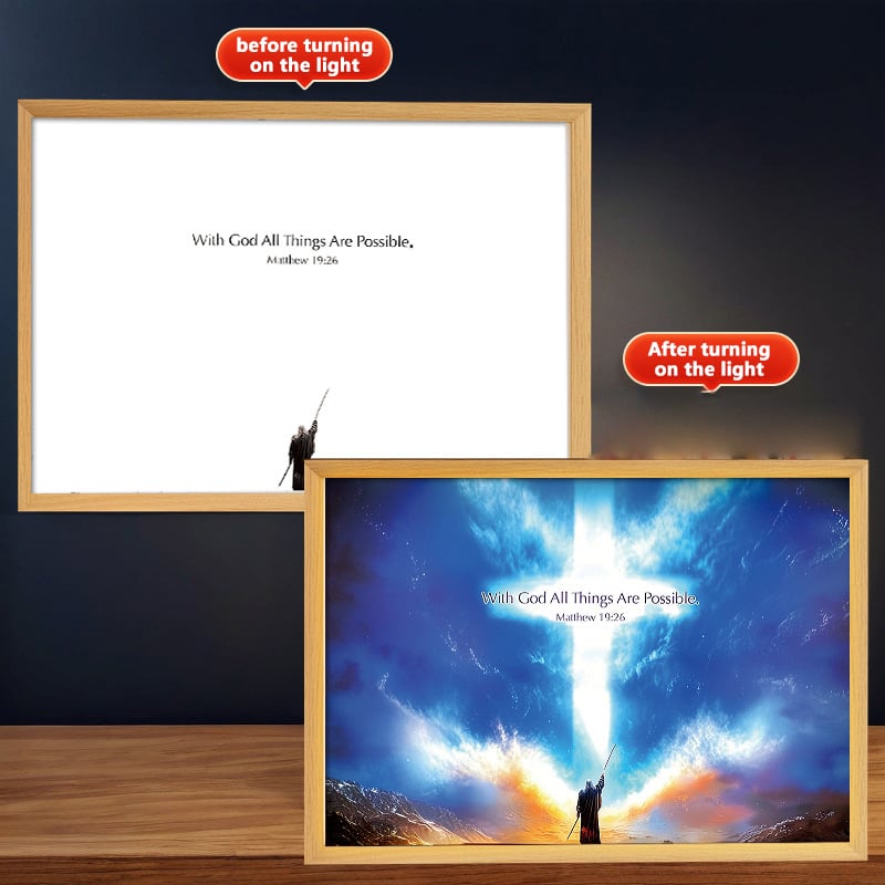The Jesus Lamp( LED Painting Inspiring Jesus Painting Decorative Lights)