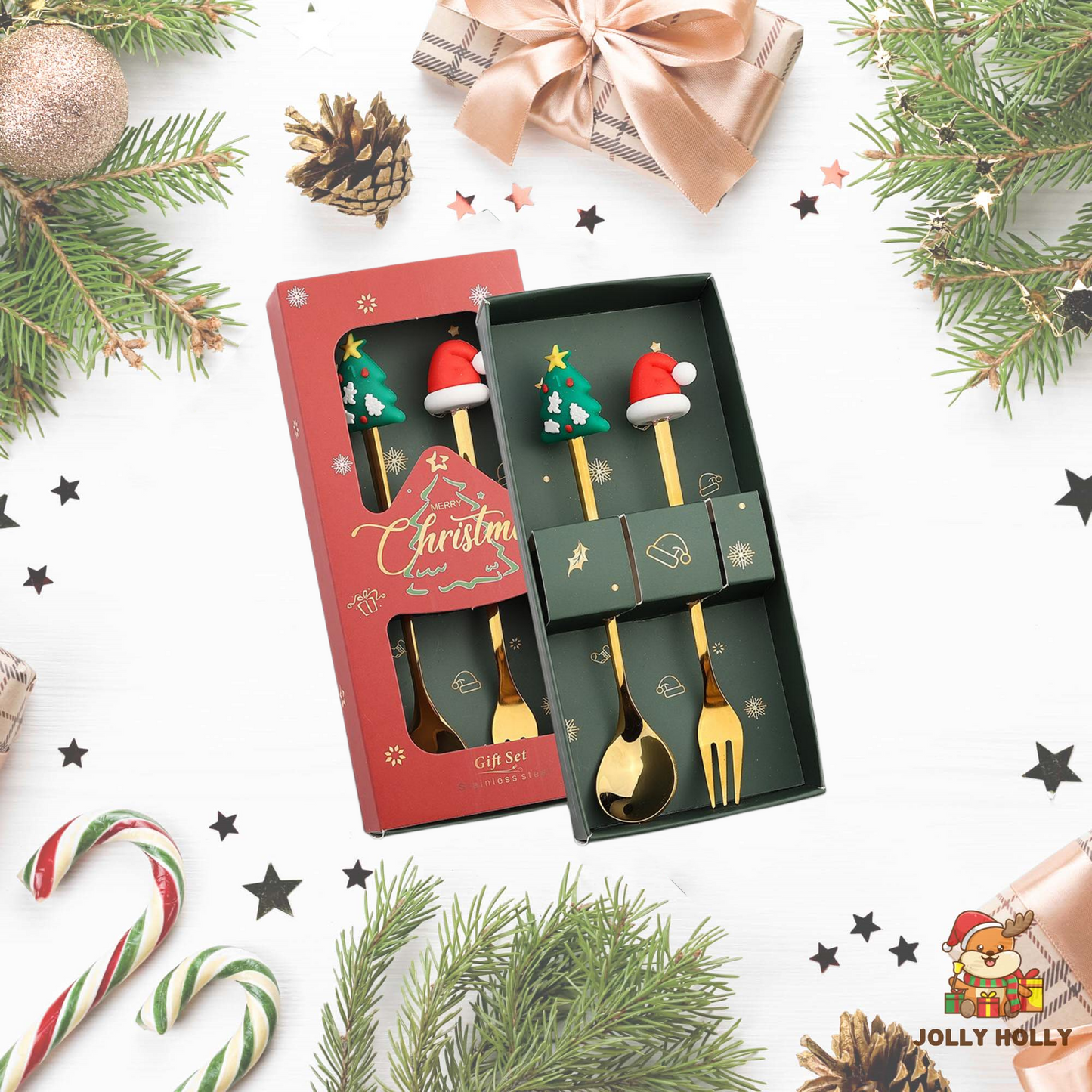 🎄Christmas Promotion 🔥 Christmas Cutlery Set🍴🥄