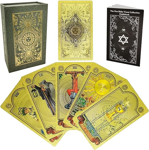 🔥Explore the Mystical World of Tarot Gold Foil Tarot (Buy 2 Free Shipping)