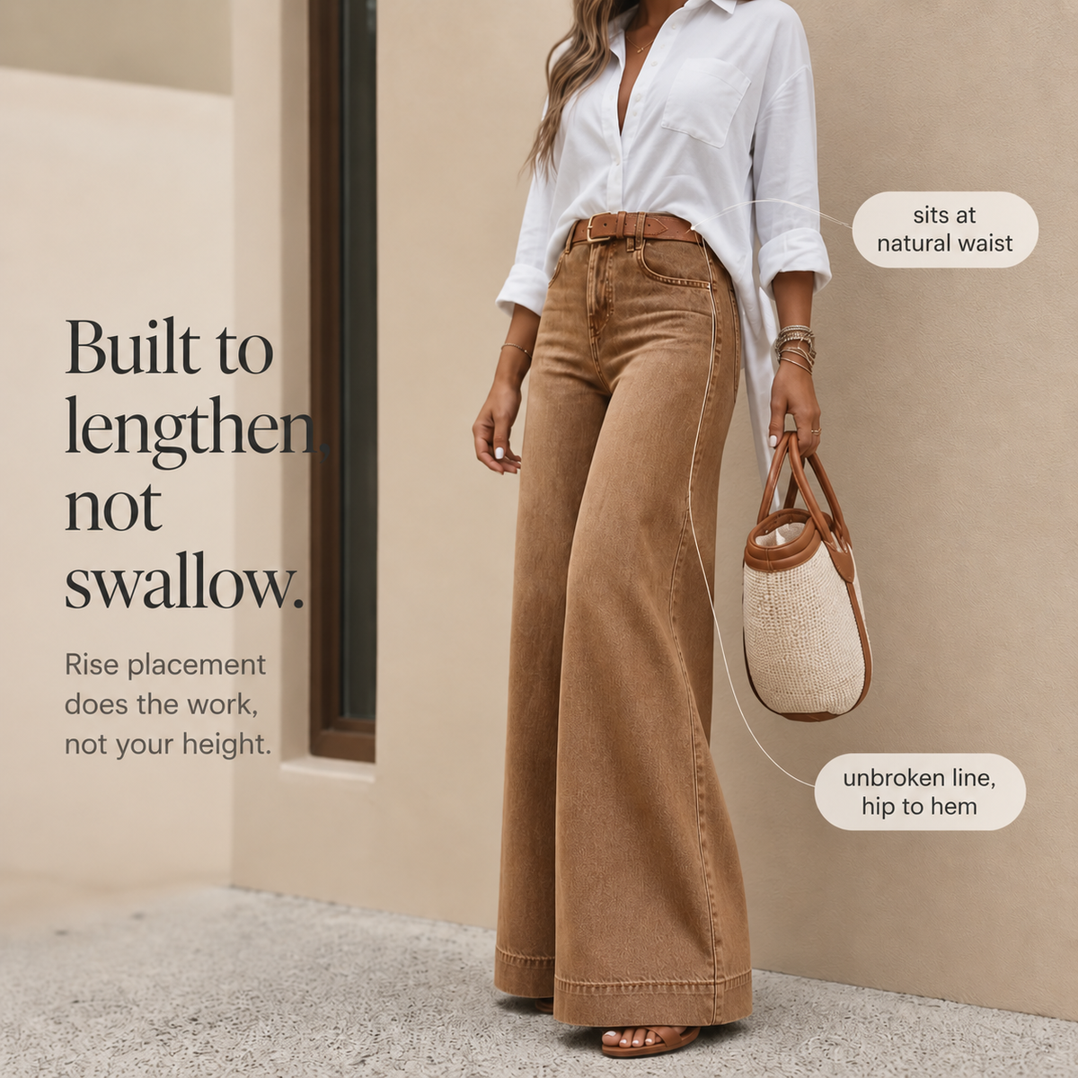 New Arrival: High-Waisted Wide-Leg Vintage-Wash Jeans