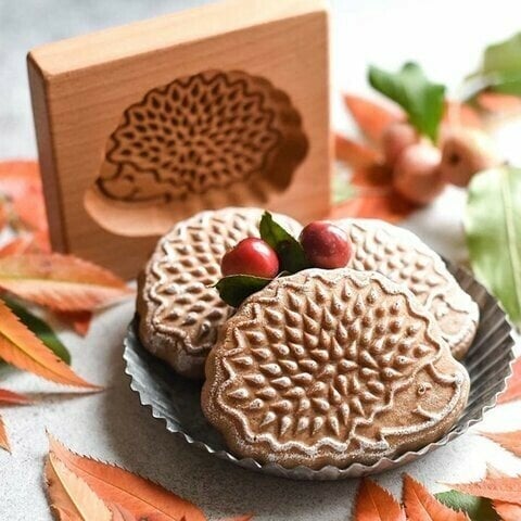 (🎁Early Christmas Limited Sale🎁) Wood Grain Cookie Mould - Cookie Embossing Mould