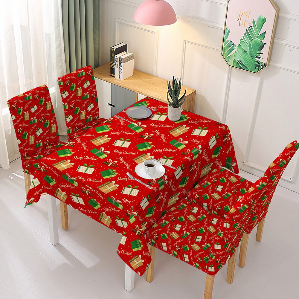 🎅Holiday Promotion 60% Off - Christmas Tablecloth Chair Cover Decoration