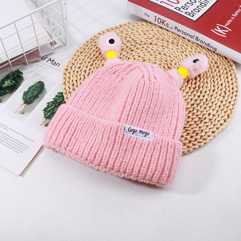 🔥HOT SALE - 49% OFF🔥Cute glowing little monster knitted hat