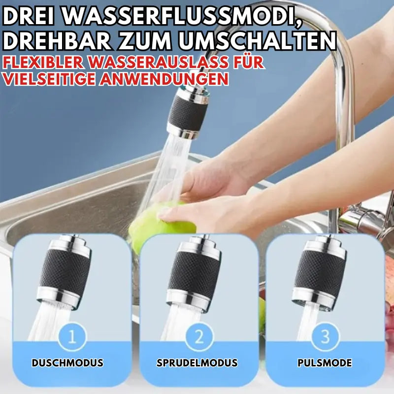 360° Rotatable Water Splash-Proof Faucet Attachment – Master Your Water Flow, Keep Your Kitchen Spotless