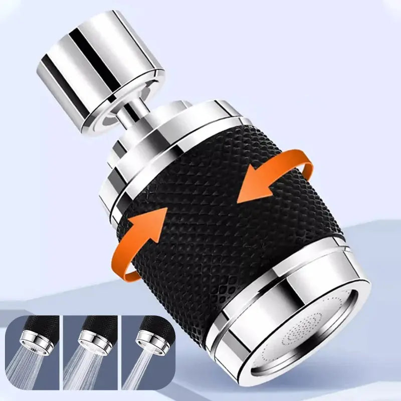 360° Rotatable Water Splash-Proof Faucet Attachment – Master Your Water Flow, Keep Your Kitchen Spotless