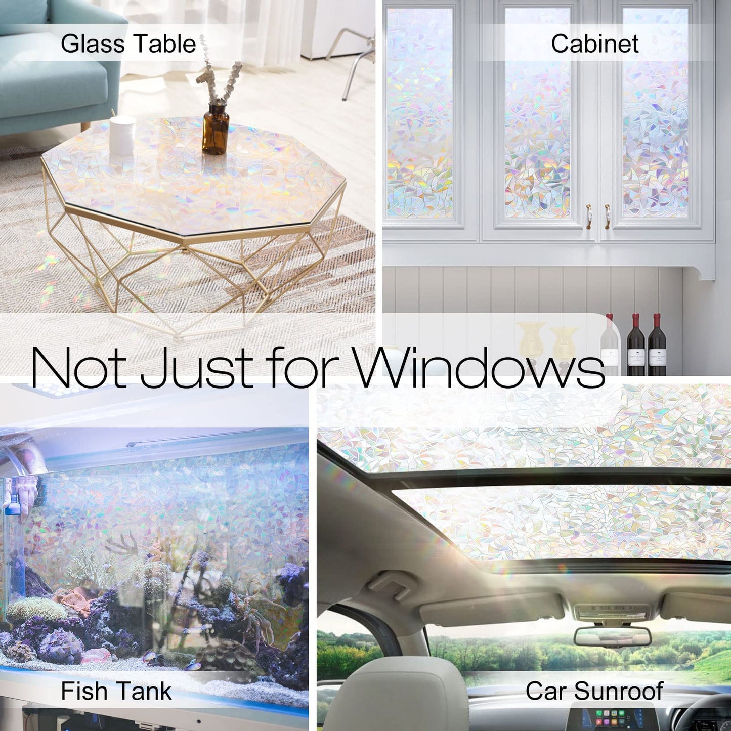 3D Rainbow Window Film - BUY MORE SAVE MORE