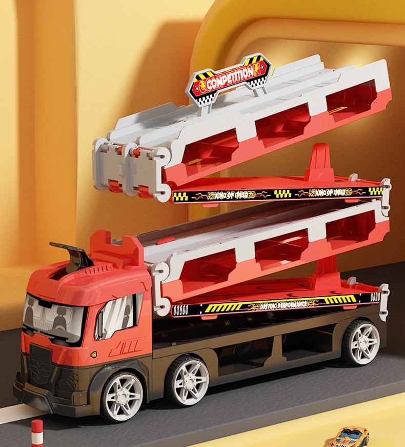 Catapulting Racing Track with Cars