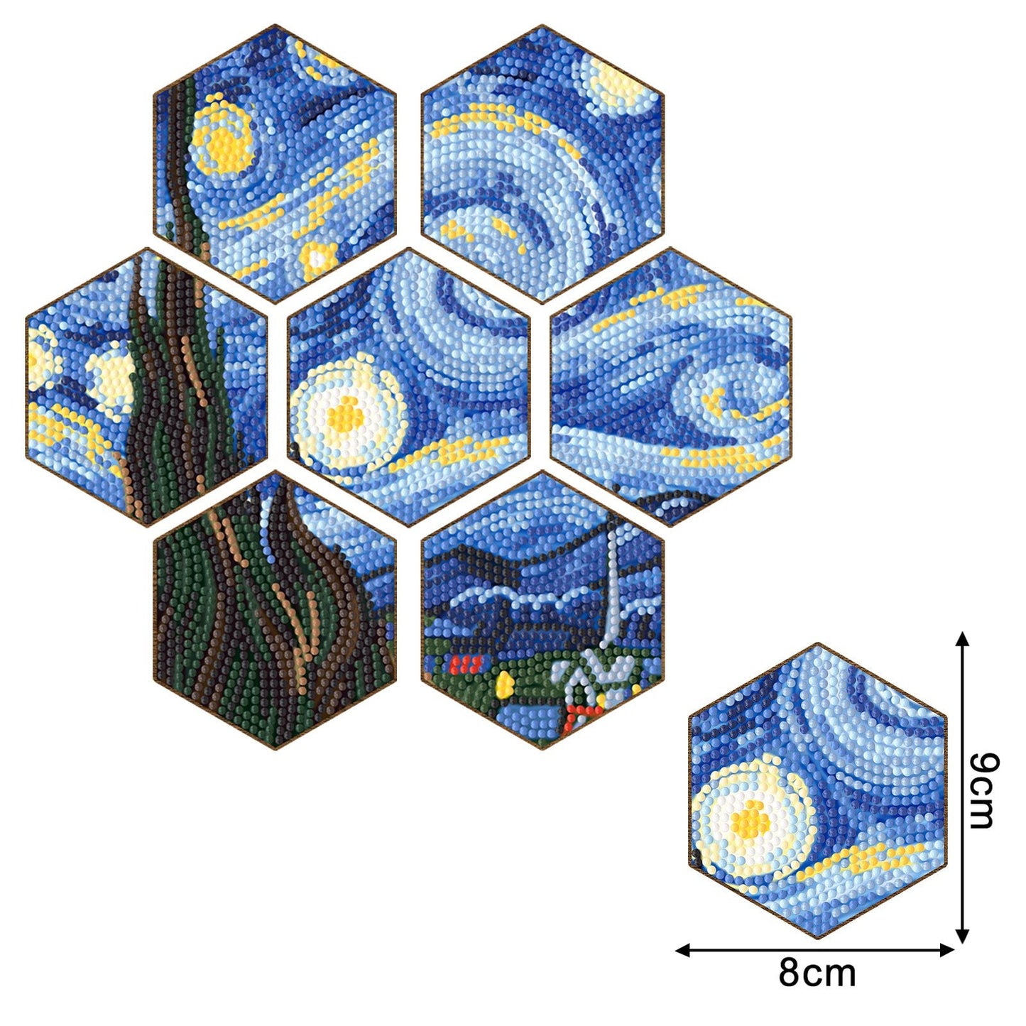 💖Stackable DIY Honeycomb Shape Cup Mat