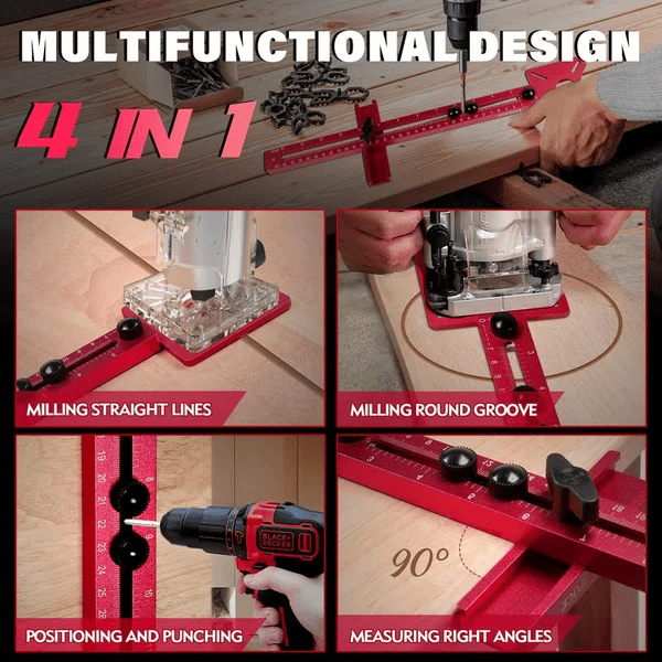 4 in 1 Router Milling Groove Bracket Advantages