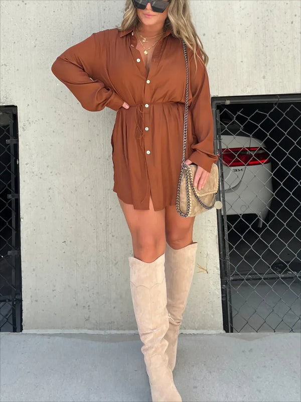 Solid Color Short Sleeve Suit