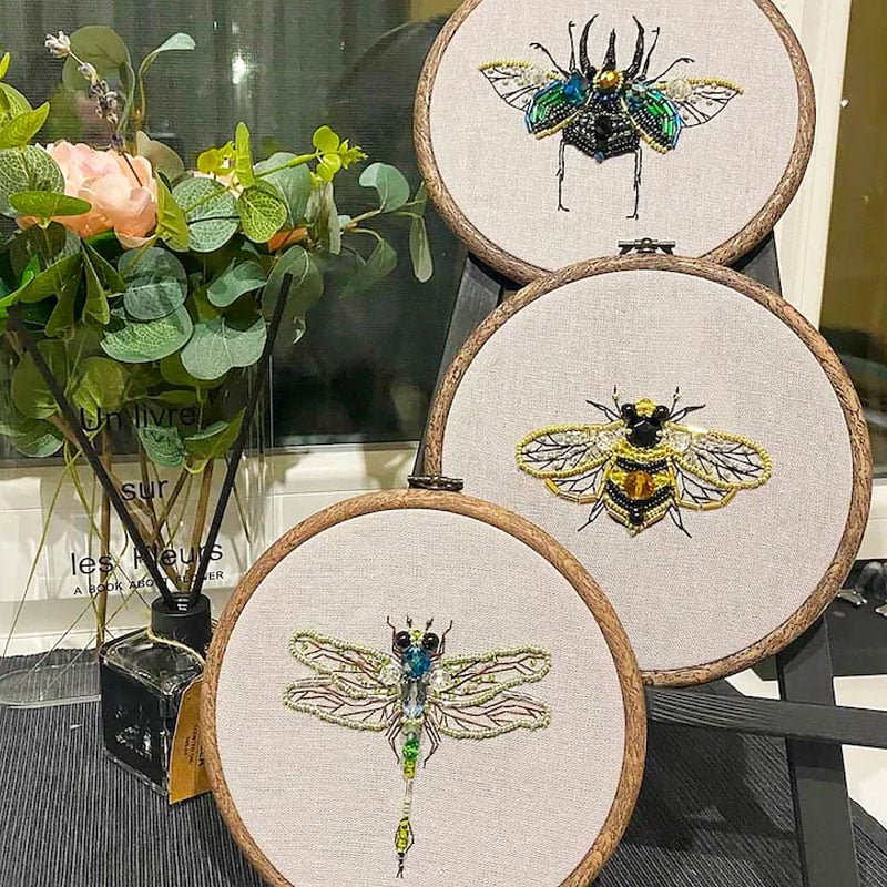 Insect Bead Embroidery DIY Craft Kit