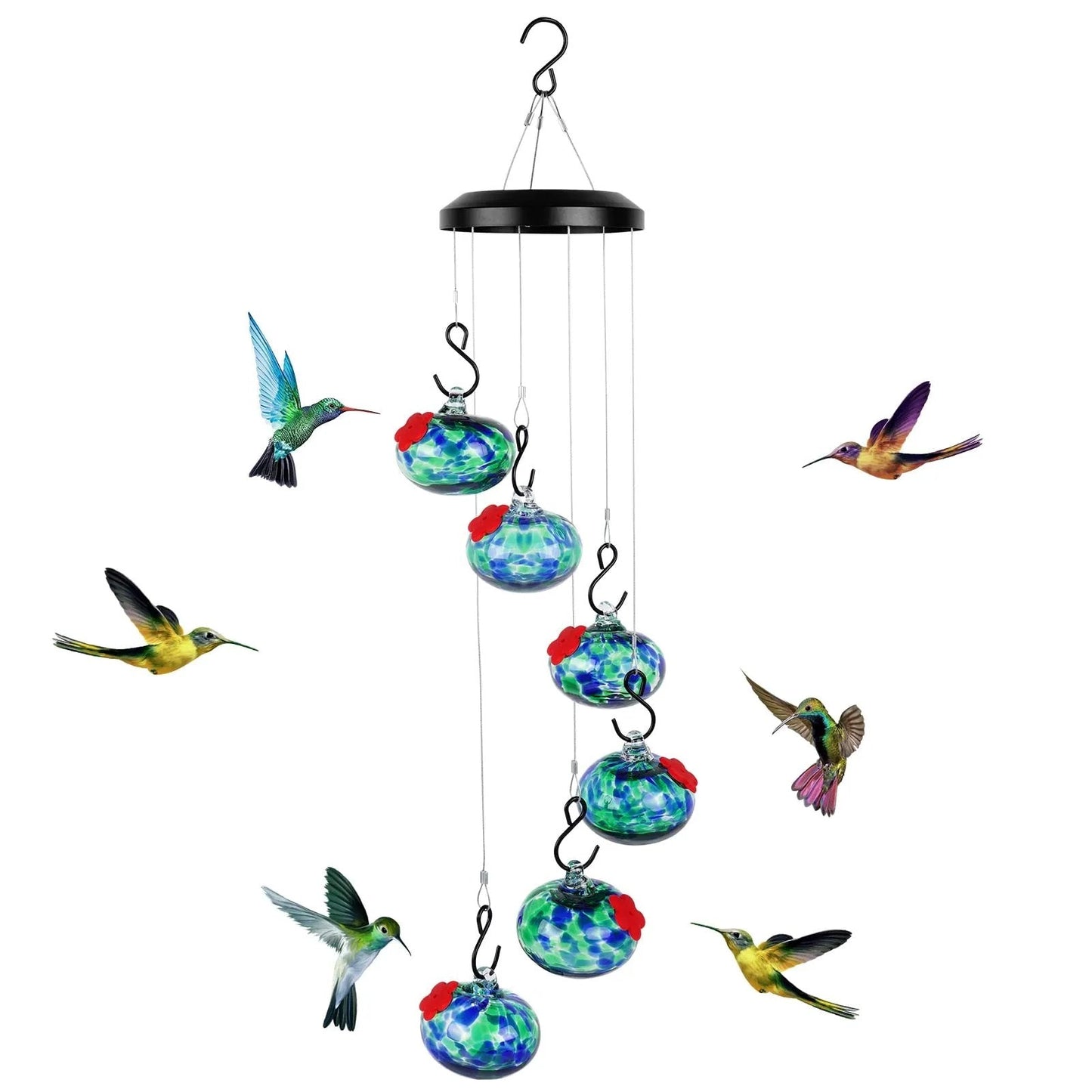 New Charming Wind Chimes Hummingbird feeders Garden Decor