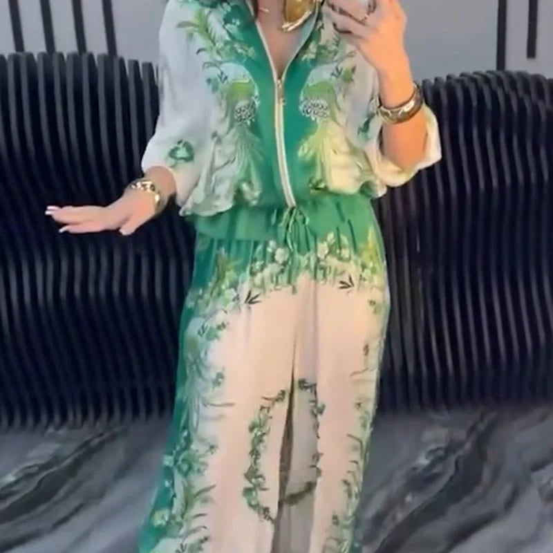 💕Limited Sale 49% OFF💕Women’s Elegant Zip-Up Two-Piece Set