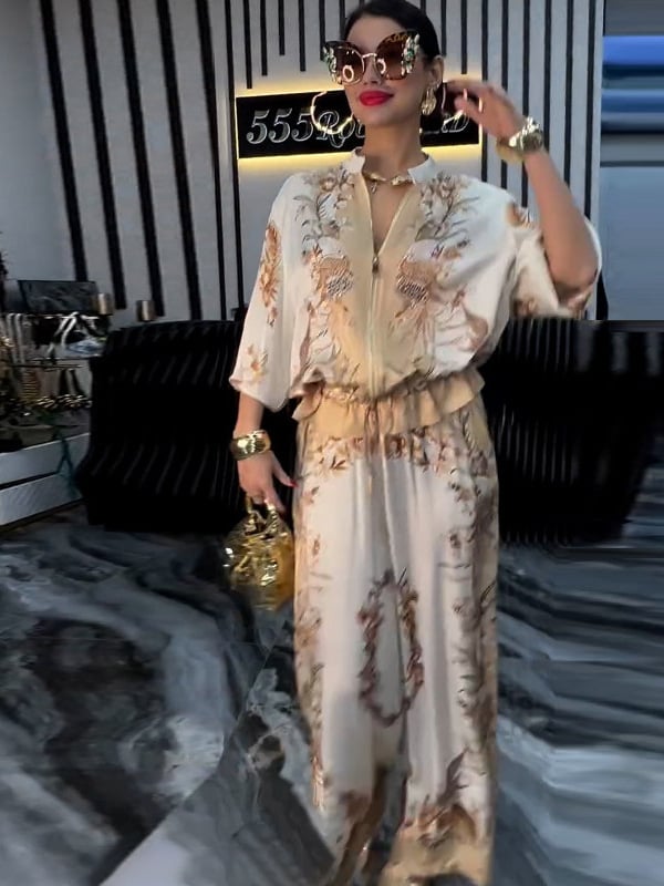 💕Limited Sale 49% OFF💕Women’s Elegant Zip-Up Two-Piece Set