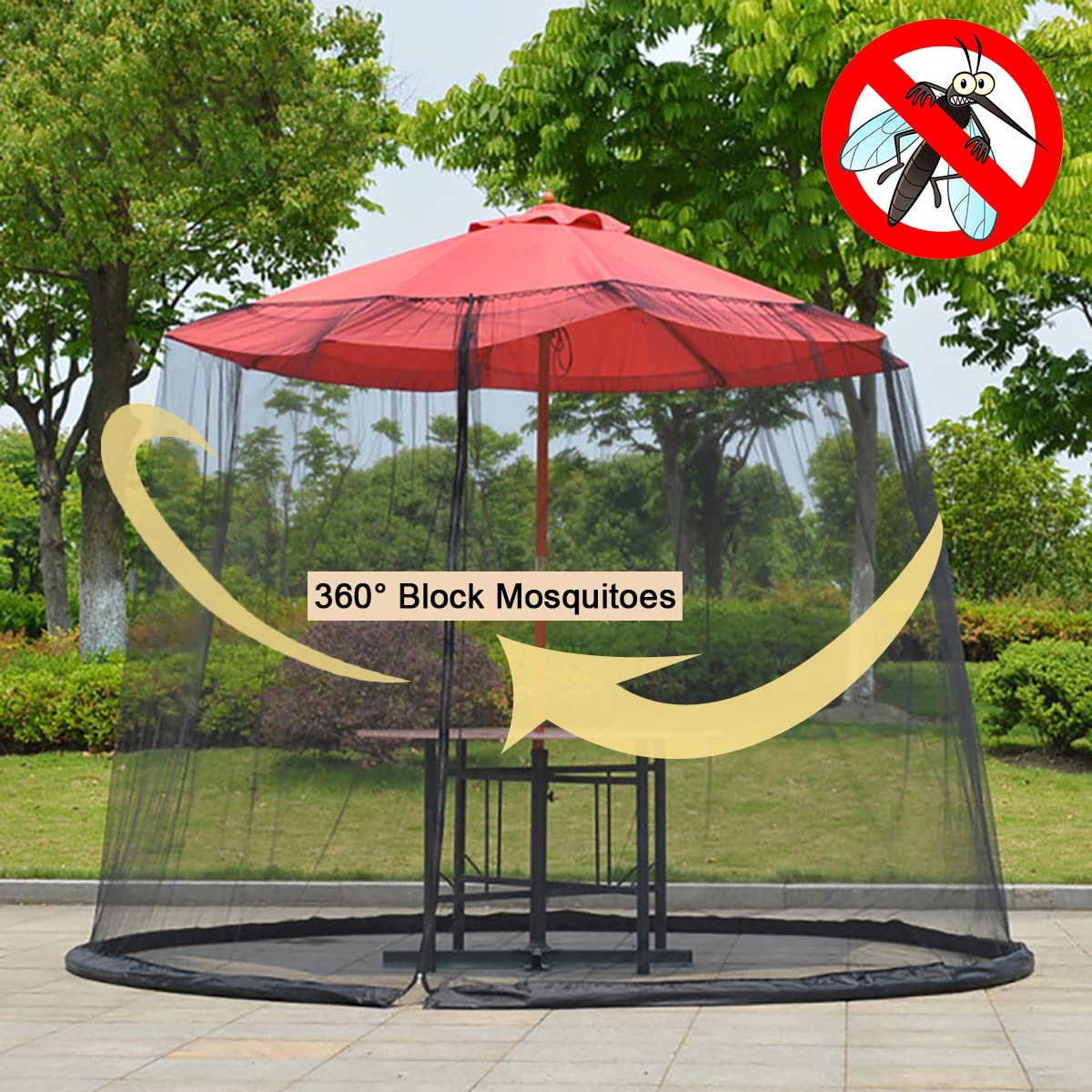 2024 summer hot sale patio umbrella mosquito net