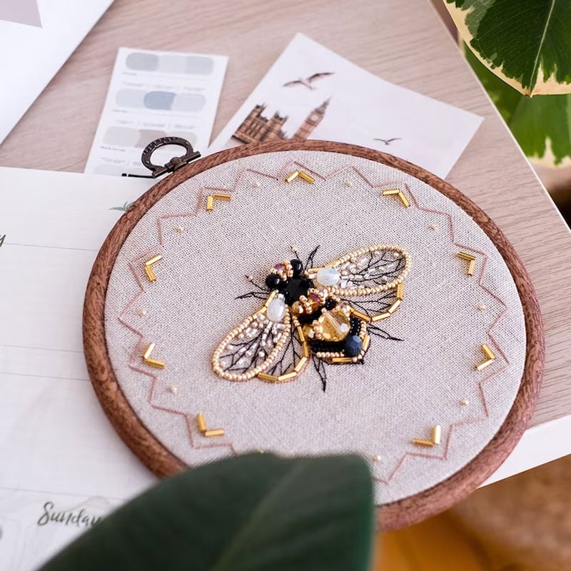 Insect Bead Embroidery DIY Craft Kit