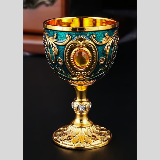 Vintage Metal Wine Cups