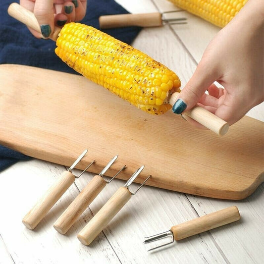 Corn Fruit Barbecue Fork Stainless Steel