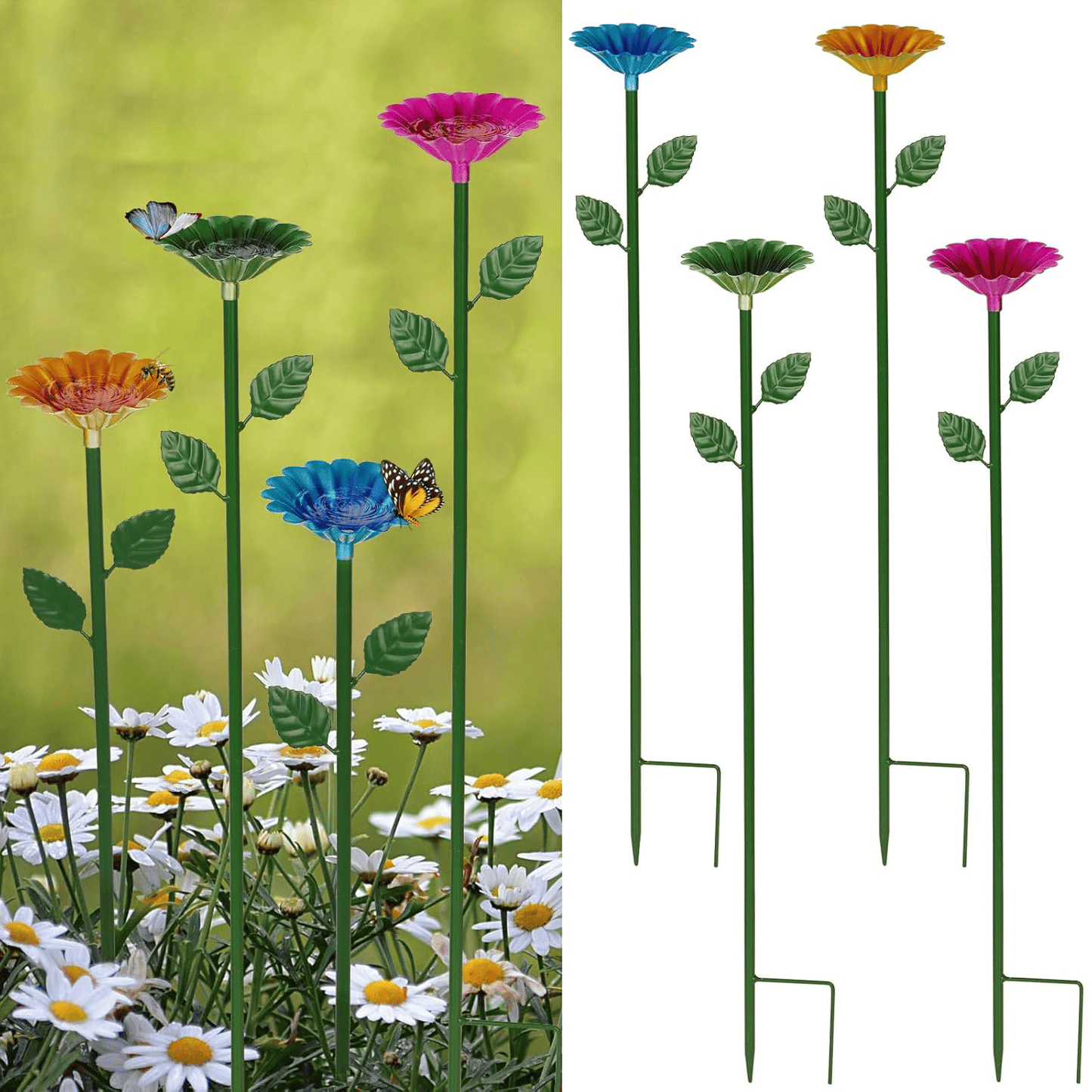 HOT SALE🐝🌷Bee and Butterfly Water Feeder with Flower Design