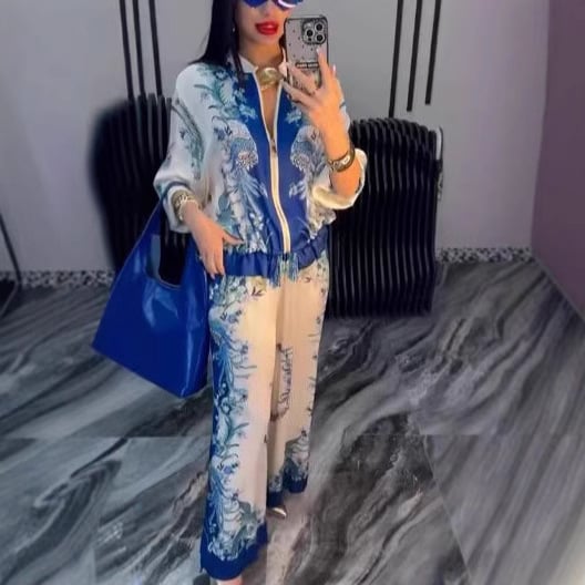 💕Limited Sale 49% OFF💕Women’s Elegant Zip-Up Two-Piece Set