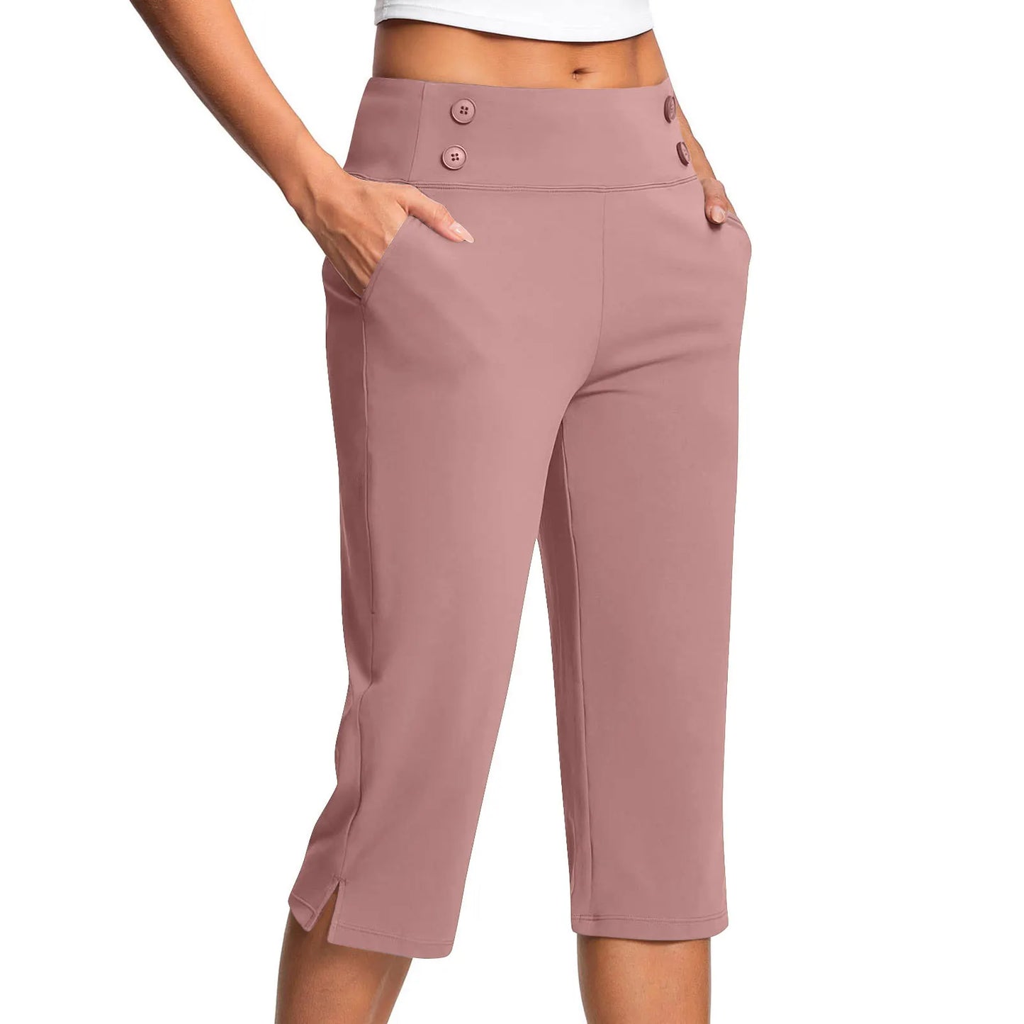 🔊Best-Selling Women's High-Waisted Stretch Capri Pants for Summer