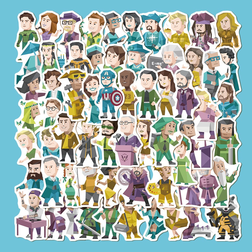 Personality Test Stickers - 64 Unique Designs