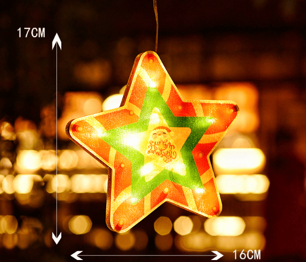 (🎅EARLY CHRISTMAS SALE - 48% OFF) CHRISTMAS WINDOW HANGING LIGHTS - Buy 4 FREE SHIPPING NOW!