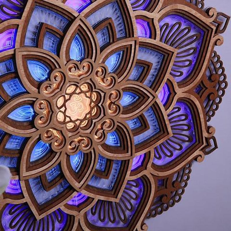 Mandala Yoga Room Night Light LED