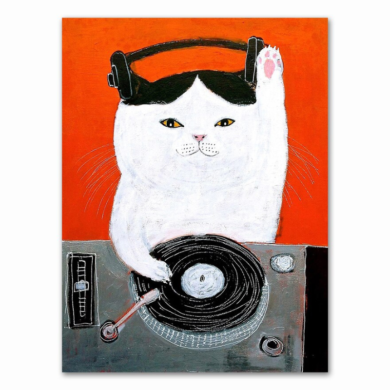 Cats Doing Things - Cat Artwork